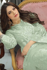 Elegant Fox Georgette Embroidered Pakistani Suit LXPK0105